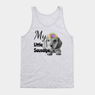 My Little Sausage Dachshund Puppy Tank Top